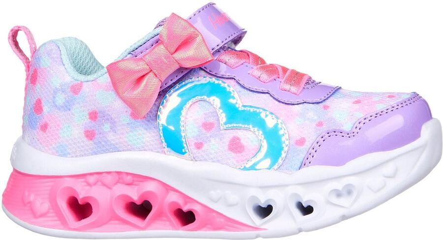 Skechers Kinderschoenen LED Hartjes Sneakers Geel Unisex