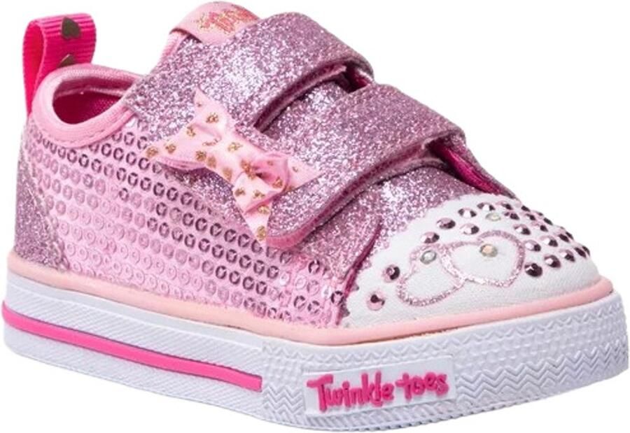 Skechers Kindersneakers Roze EU met Lichtjes SHUFFLES ITSY BITSY Adventuurlijke en Stijlvolle Meisjesschoenen