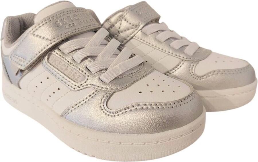 Skechers klittenbandschoen 310241L SLW Quick Street Style Stride Zilver Wit