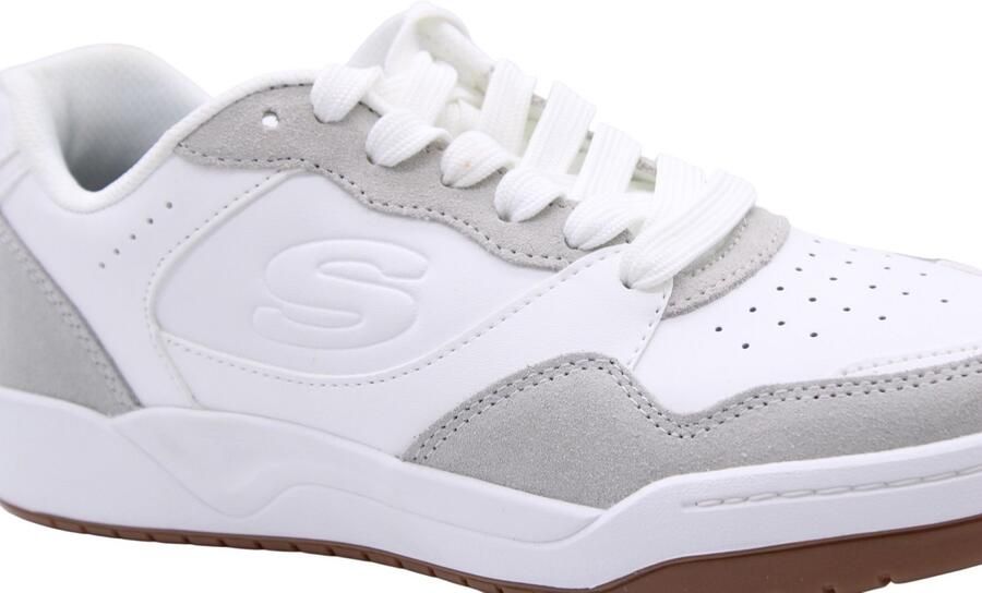 Skechers Koopa Volley Low Lifestyle Heren Sneakers Wit