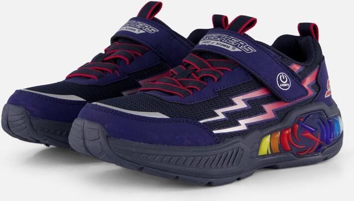 Skechers LIGHT STORM 3-PRISM TECH Jongens Sneakers Donkerblauw Rood