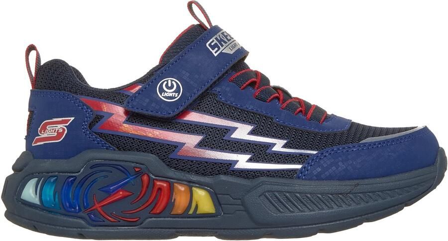 Skechers LIGHT STORM 3-PRISM TECH Jongens Sneakers Donkerblauw Rood