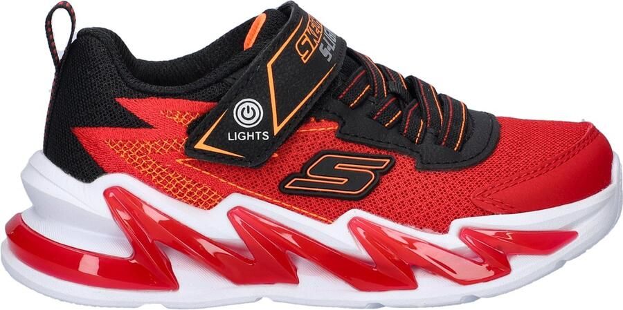 Skechers Light Surge jongens sneaker Zwart rood