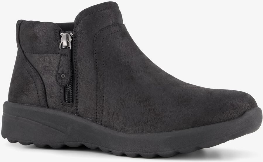 Skechers Lovely Vibe dames enkellaarsjes zwart Extra comfort Memory Foam