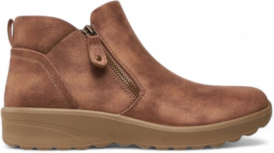 Skechers Lovely Vibe Herfstbruine enkellaarsjes