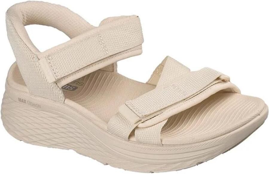 Skechers MAX CUSHIONING ELITE 2.0 SANDAL ZOE 141631-NAT comfortbale shoes 141631-NAT Female Beige Max Cushioning Elite 2.0 Zoe dames sandalen beige (141631-NAT)