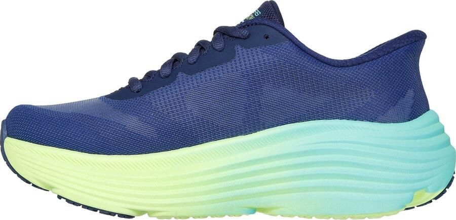 Skechers MAX CUSHIONING ENDEAVOUR HALLANDALE comfortbale shoes 129473-NVLM Female Blue Max Cushioning Endeavour Hallandale dames sneakers blauw comfortabele demping ademend en lichtgewicht (129473-NVLM)