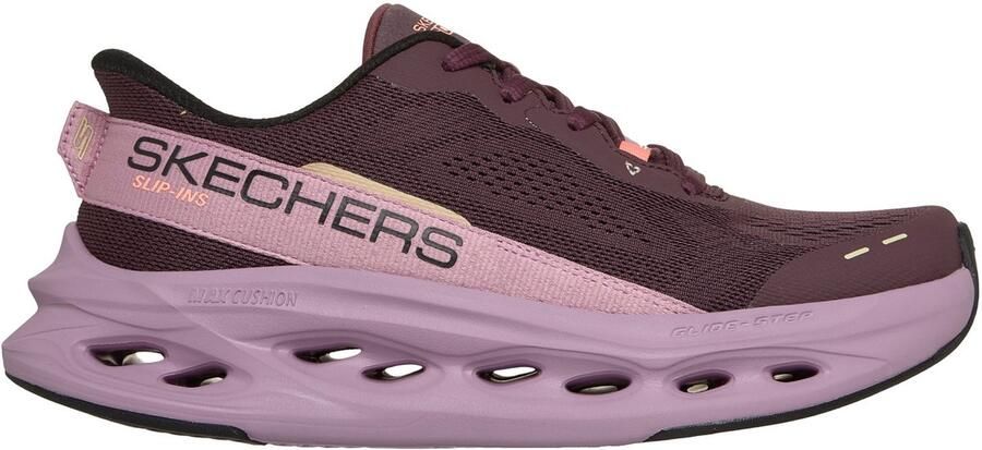 Skechers MAX CUSHIONING GLIDE-STEP CALEDONIA 129400-BURG Dames sneakers bordeaux