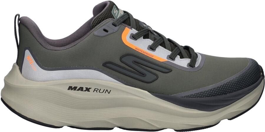 Skechers Max Cushioning Max Run Vorteza heren sneakers Kaki