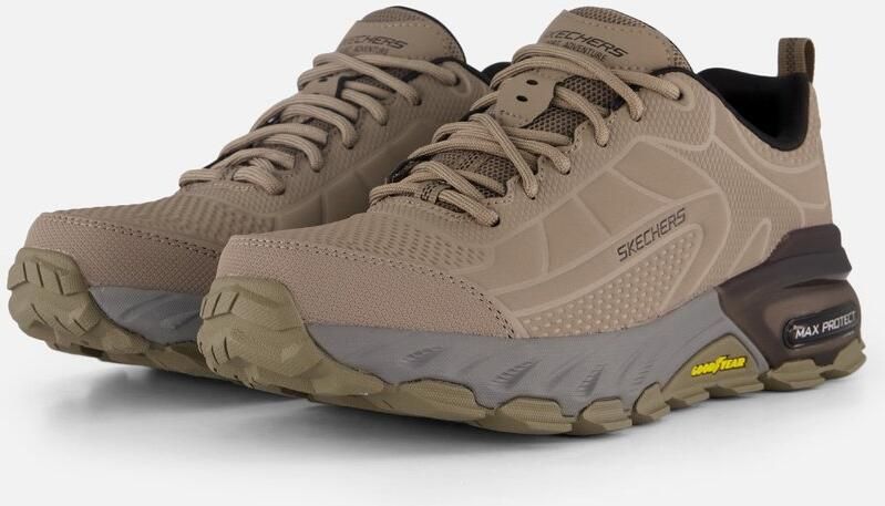 Skechers Max Protect Ironguard Taupe Black Wandelschoenen Heren