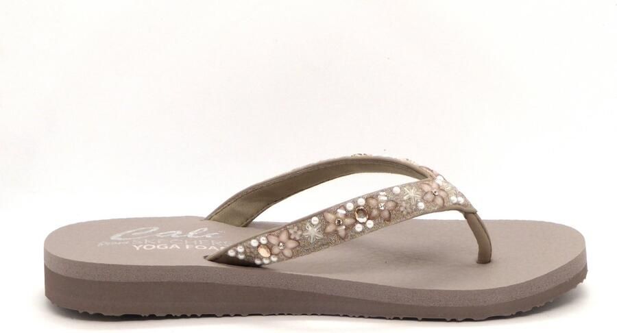 Skechers Teenslippers MEDITATION-DANCING DAISY met gegarneerde riempjes - Foto 5