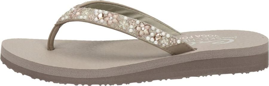 Skechers Teenslippers MEDITATION-DANCING DAISY met gegarneerde riempjes - Foto 9