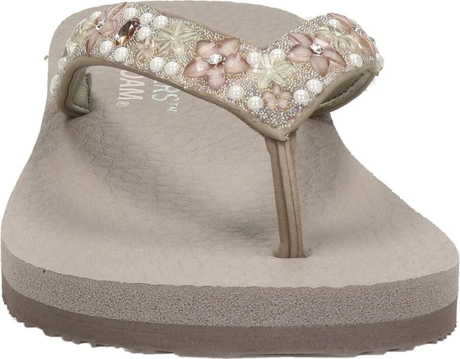 Skechers Teenslippers MEDITATION-DANCING DAISY met gegarneerde riempjes - Foto 3