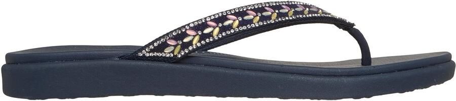 Skechers MEDITATION LUXE CLASSIC ROM Dames Slippers Navy