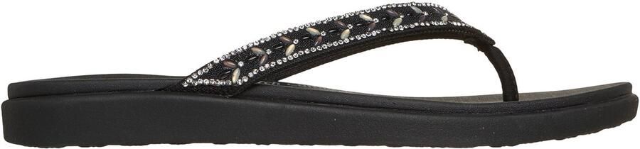 Skechers MEDITATION LUXE CLASSIC ROM Dames Slippers Zwart