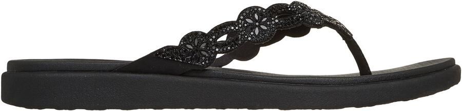 Skechers MEDITATION LUXE DAZZLING FO Dames Slippers Zwart