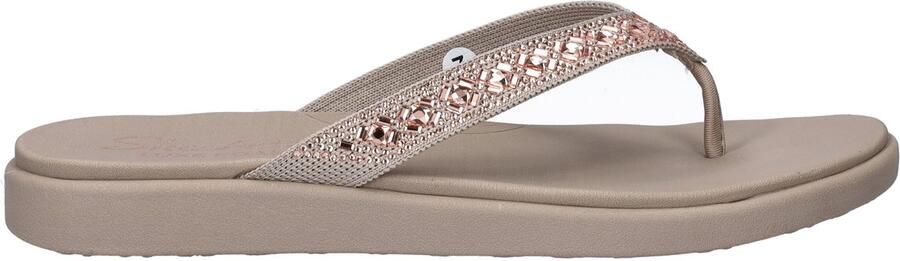 Skechers Meditation Luxe Everyday Glow dames slipper Taupe