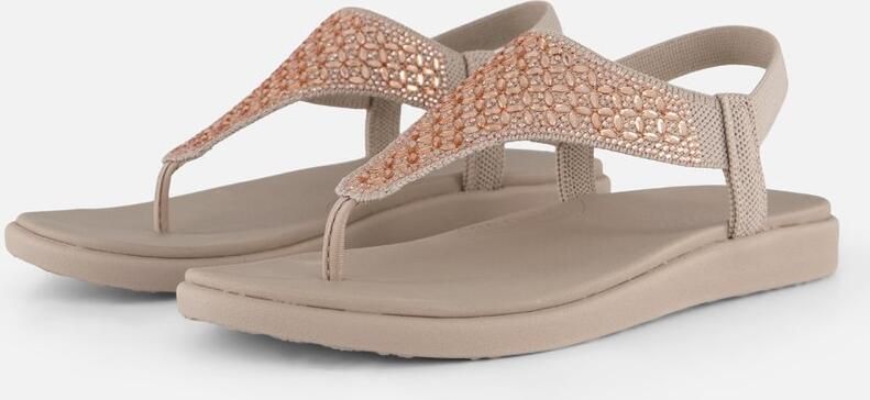 Skechers MEDITATION LUXE-MODERN EVENT Dames Slippers Taupe