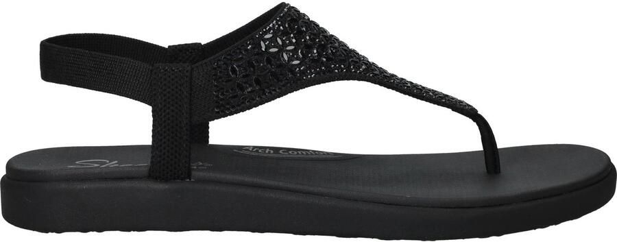Skechers Meditation Luxe Modern Event Sandalen Dames Zwart