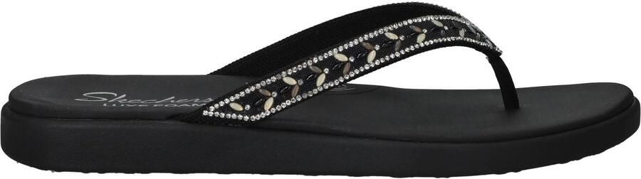 Skechers Meditation Luxe Slippers Dames Zwart
