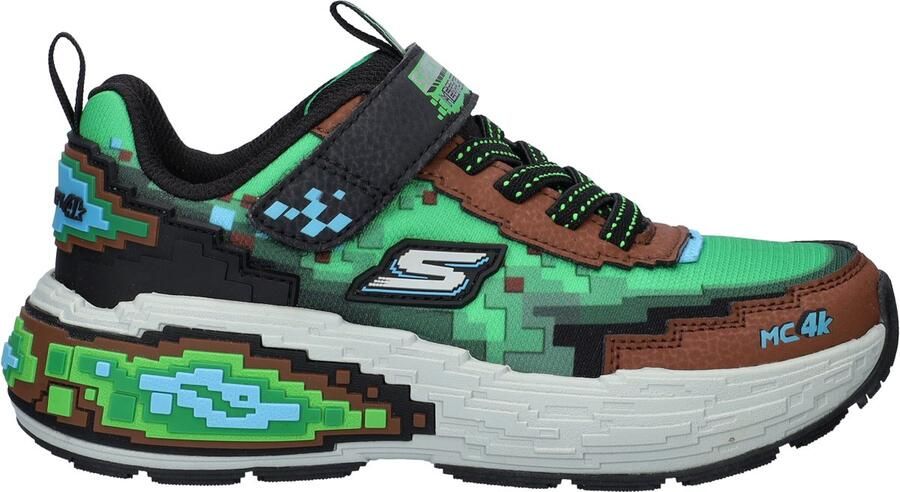 Skechers Mega-Craft 4K Klittenband Laag Donkerbruin