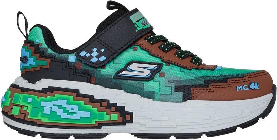 Skechers Mega-Craft 4K Klittenband Laag Donkerbruin