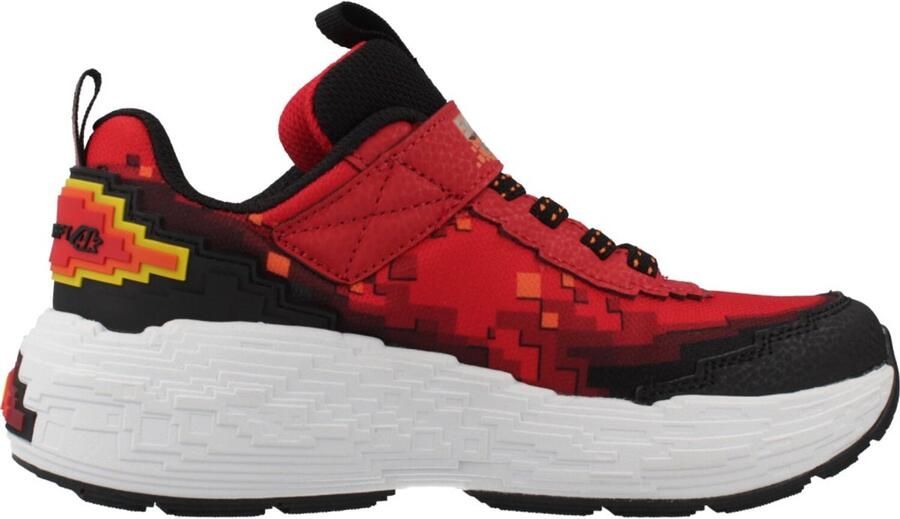 SKECHERS Sneakers 'MEGA-CRAFT 4K' abrikoos rood bourgogne zwart