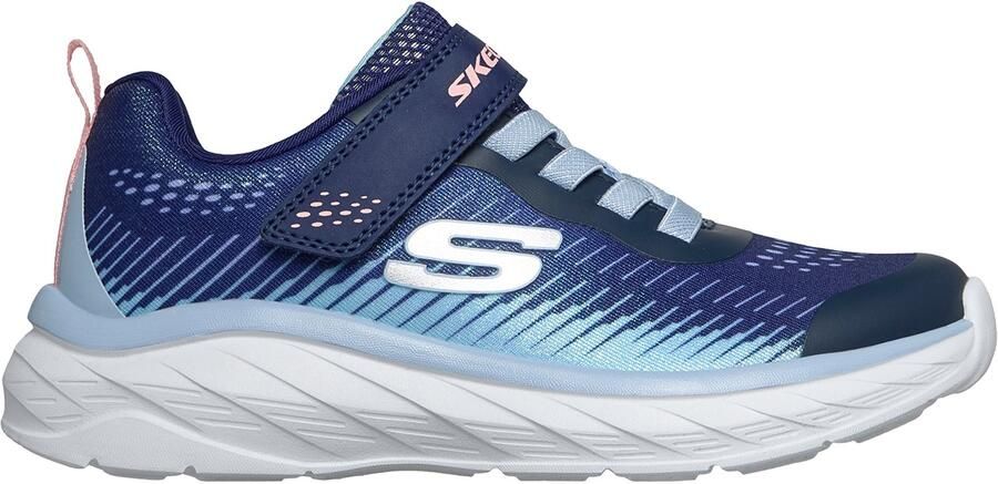 Skechers Meisjes Boundless Color Blitz Sneakers Stretch Veters Navy Multi