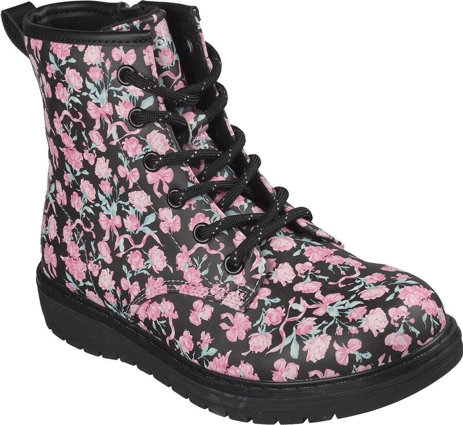 Skechers Meisjes Gravlen Pretty Punk Veterlaarzen Zwart