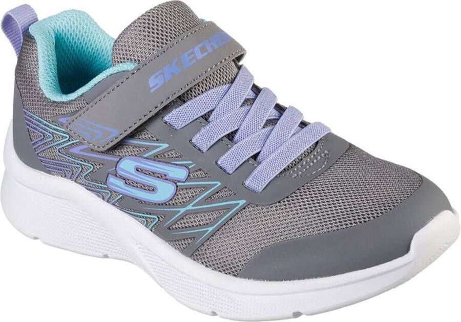 Skechers Microspe Bold Delight 302468L-GRY voor meisje Grijs Sneakers Sportschoenen