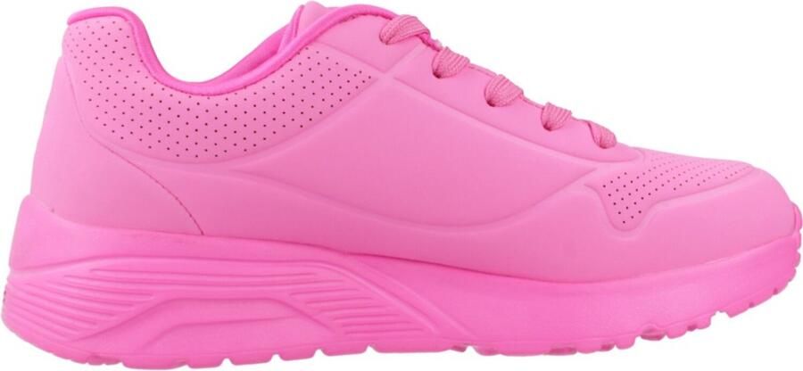 Skechers Meisjes Street JGoldcrown UNO Lite Metallic Love Sneakers 314067L Roze