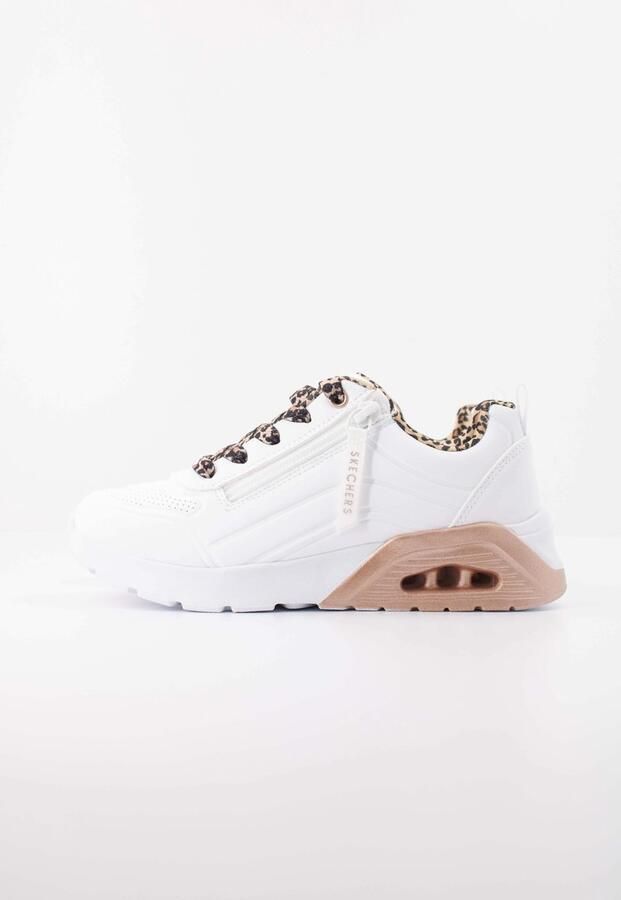 Skechers Meisjes UNO Lite 2.0 Leopard Stride Sneakers White