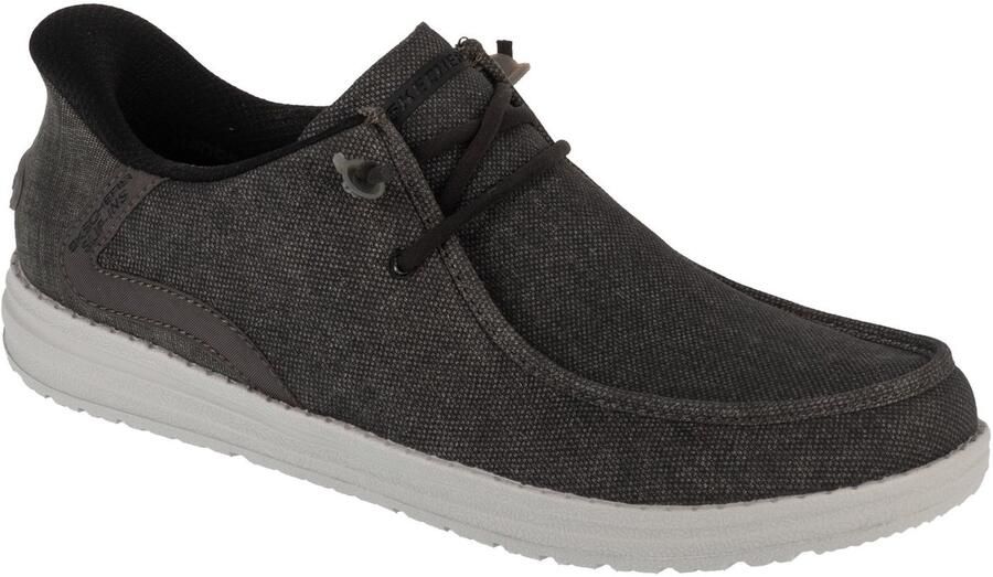Skechers MELSON Coronado Zwarte Herenmokassins 45 EU Stijl en Comfort voor de Modebewuste Man