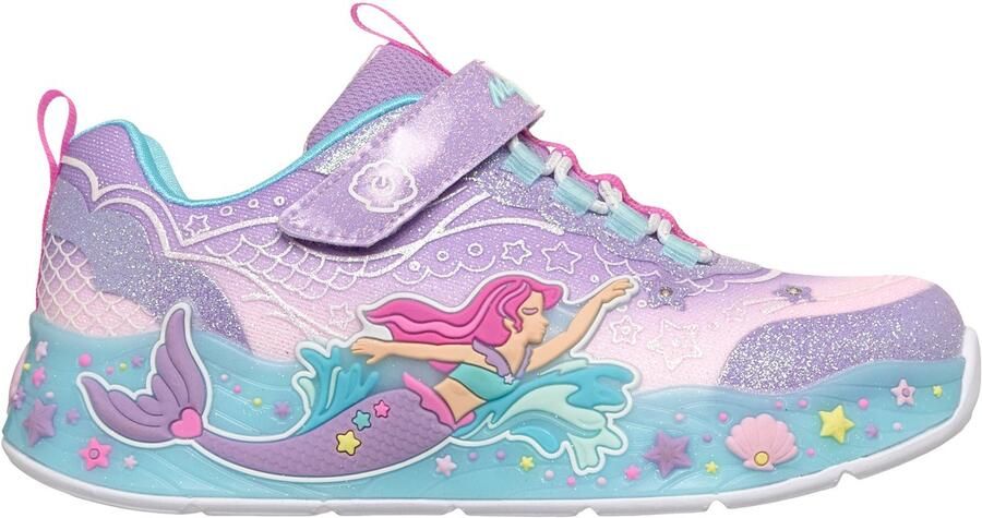 Skechers S Lights Mermaid Dreams klittenbandschoenen