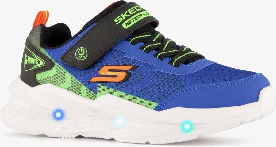 Skechers Meteor-Lights 2.0 sneakers blauw Uitneembare zool