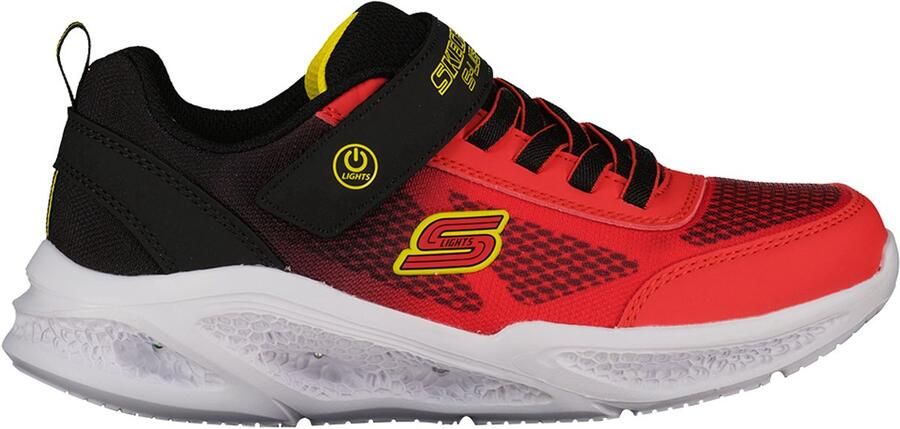 Skechers Meteor-Lights Krendox 401495L-RDBK voor een jongen Rood Sneakers Sportschoenen - Foto 3