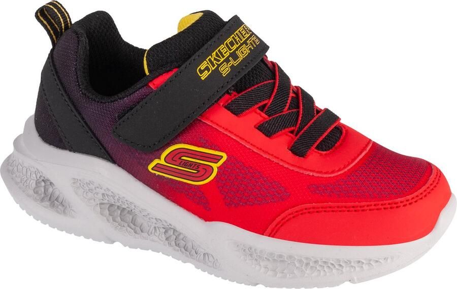Skechers Meteor-Lights Krendox 401495N-RDBK voor een jongen Rood Sneakers Sportschoenen - Foto 2