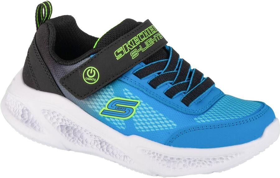 Skechers Meteor-Lights Krendox voor een jongen Blauw Sneakers - Foto 3