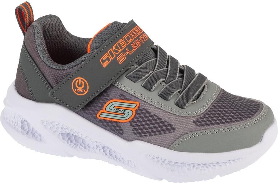 Skechers Meteor-Lights Krendox voor een jongen Grijs Sneakers