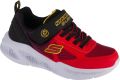 Skechers Meteor-Lights Krendox 401495L-RDBK voor een jongen Rood Sneakers Sportschoenen - Rood