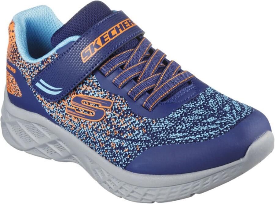 Skechers MICROSPEC II Kinder Sneakers Blauw Model 403920N-NVBL