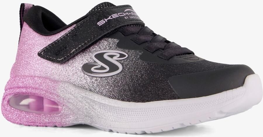 Skechers Microspec Max Advance Glitz Gala meisjes sneakers Roze Uitneembare zool