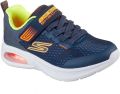 Skechers Microspec Max Advance Squad P Schoenen Blauw 1 2 Kinderen - Navy/Multicolor