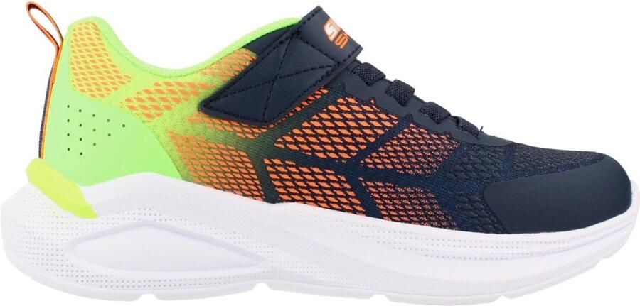 Skechers Kinderen Microspec Max Velocity Sneakers 404110L NVLM Navy Lime