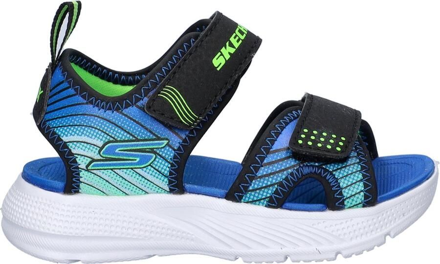 Skechers Microspec Splash jongens sandaal Zwart multi