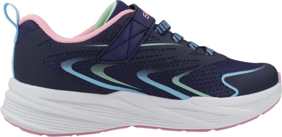 Skechers Meisjes Microspec Tread Hyper Speed Sneakers Stretch Navy Multi