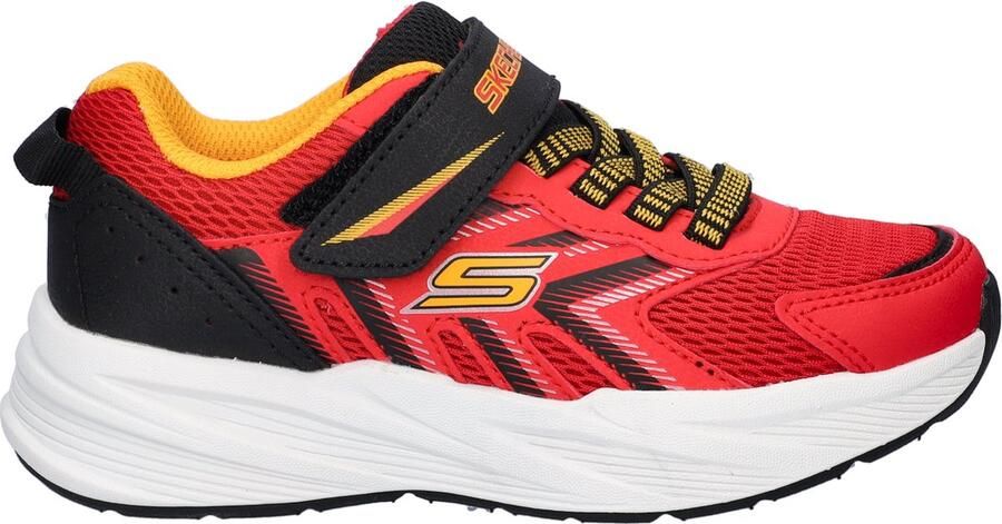 Skechers Kinder Microspec Tread Sneakers 404115L RDBK Rood Zwart