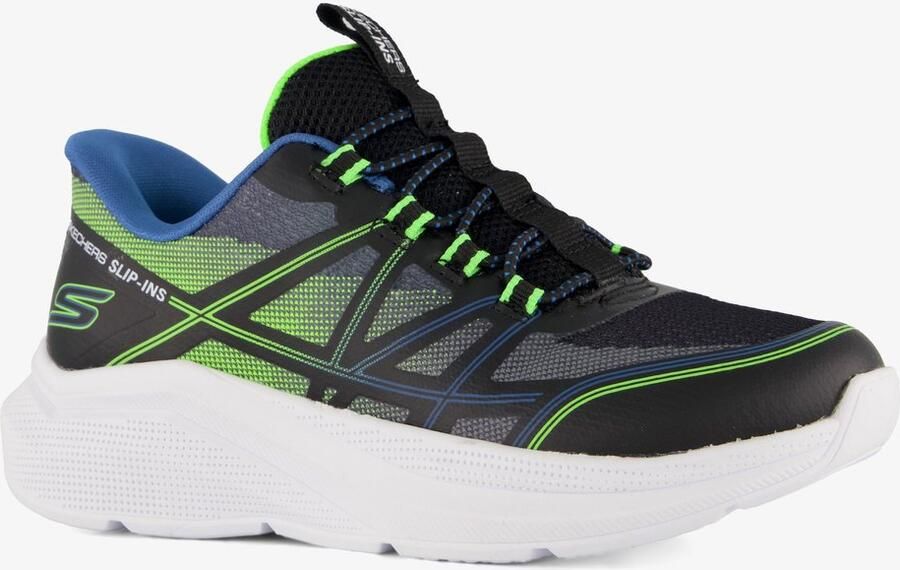 Skechers Microspec Velocity Grid-Shift jongens sneakers Zwart Extra comfort Memory Foam