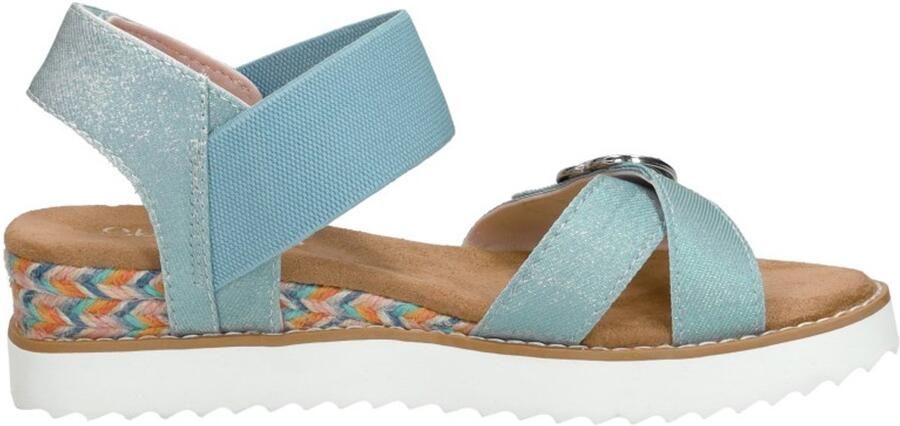 Skechers Miss Desert Kiss sandalen blauw Meisjes Textiel Effen 33 - Foto 2