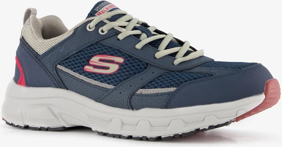 Skechers Oak Canyon Verketta 51898 NVGY Mannen Marineblauw Sneakers Sportschoenen